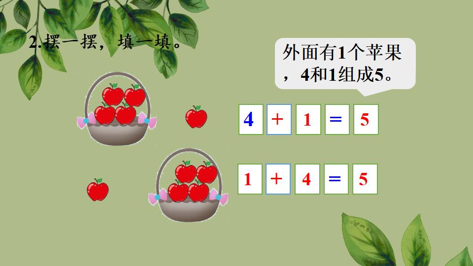 一年级上册数学资料《5以内数的加法》PPT课件（2024年秋人教版）共19页