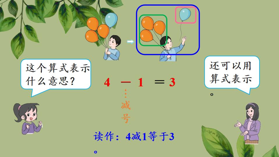 一年级上册数学资料《认识减法》PPT课件（2024年秋人教版）共29页