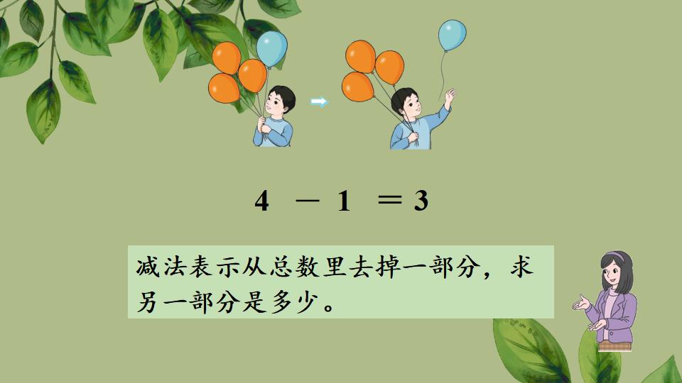 一年级上册数学资料《认识减法》PPT课件（2024年秋人教版）共29页