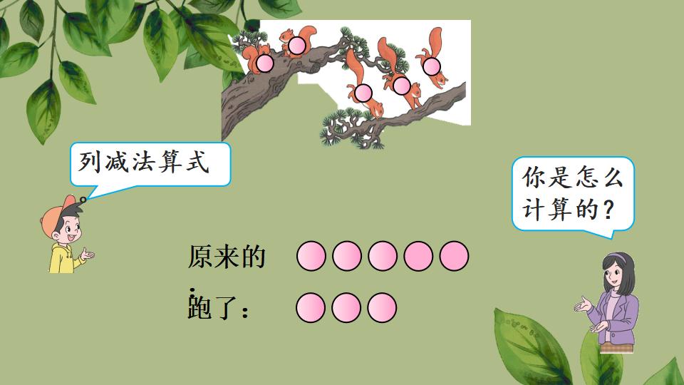 一年级上册数学资料《5以内数的减法》PPT课件（2024年秋人教版）共23页