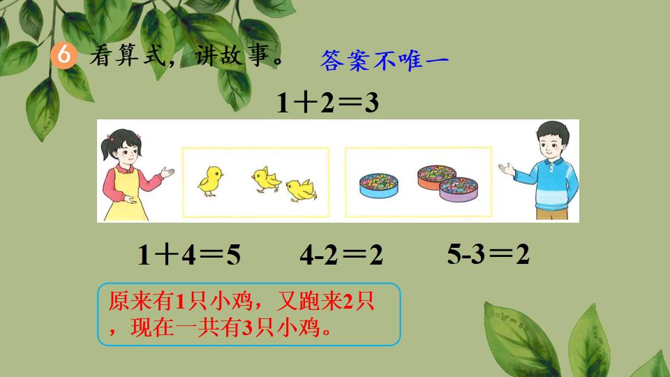 一年级上册数学资料《5以内数的认识练一练》PPT课件（2024年秋人教版）共24页