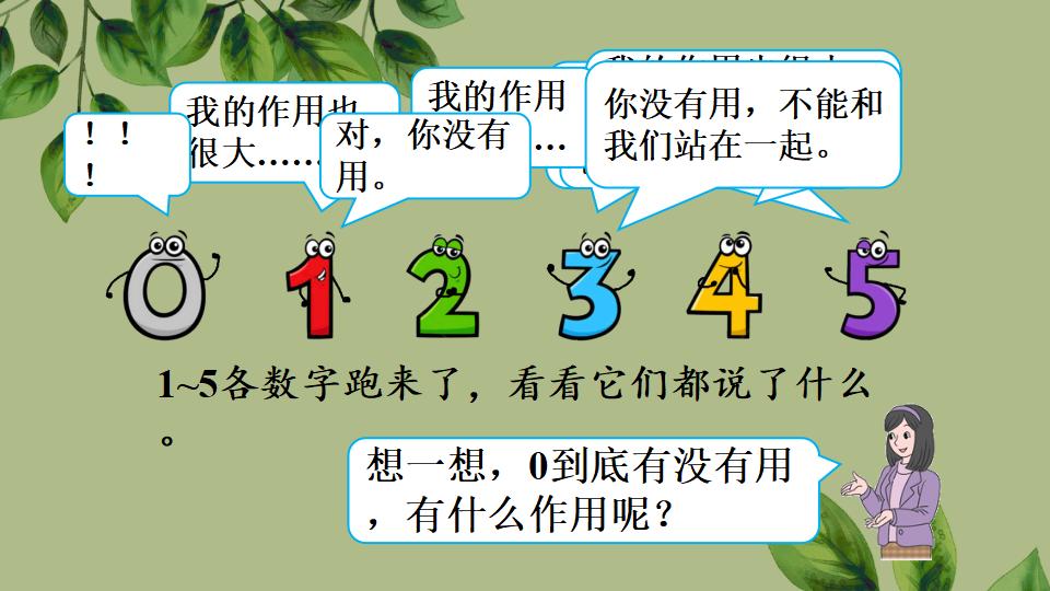 一年级上册数学资料《0的认识和加、减法》PPT课件（2024年秋人教版）共43页