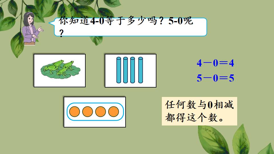 一年级上册数学资料《0的认识和加、减法》PPT课件（2024年秋人教版）共43页