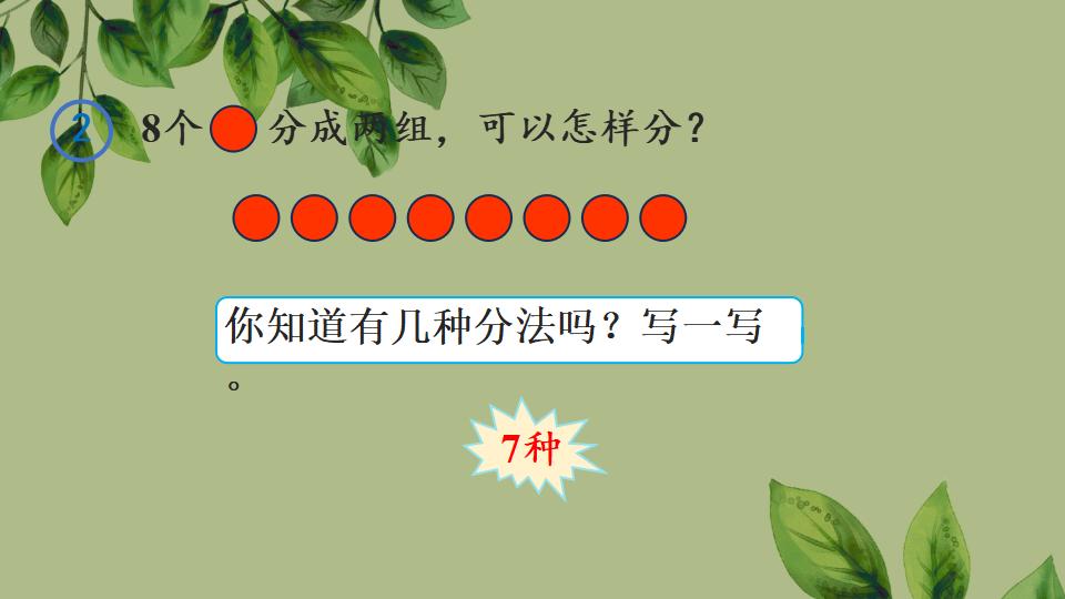 一年级上册数学资料《8、9的组成》PPT课件（2024年秋人教版）共27页