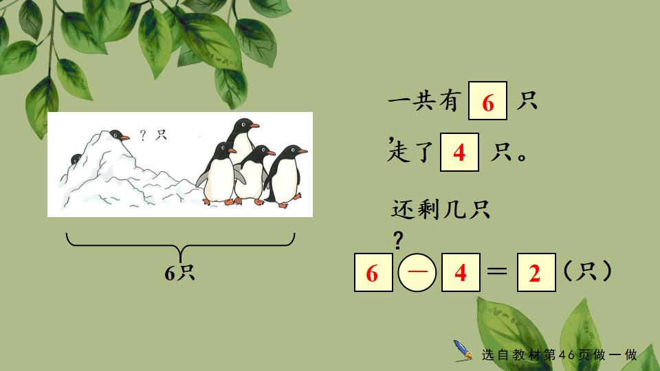 一年级上册数学资料《用减法解决问题》PPT课件（2024年秋人教版）共36页