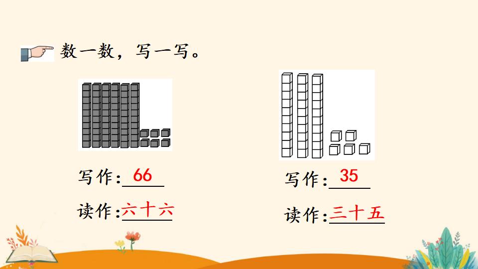 一年级下册数学资料《100以内数的读、写》PPT课件（2024年）共20页