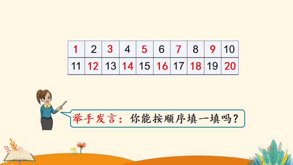 一年级下册数学资料《数的顺序》PPT课件（2024年）共24页