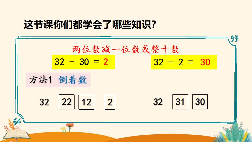 一年级下册数学资料《整十数加一位数及 相应的减法》PPT课件（2024年）共26页