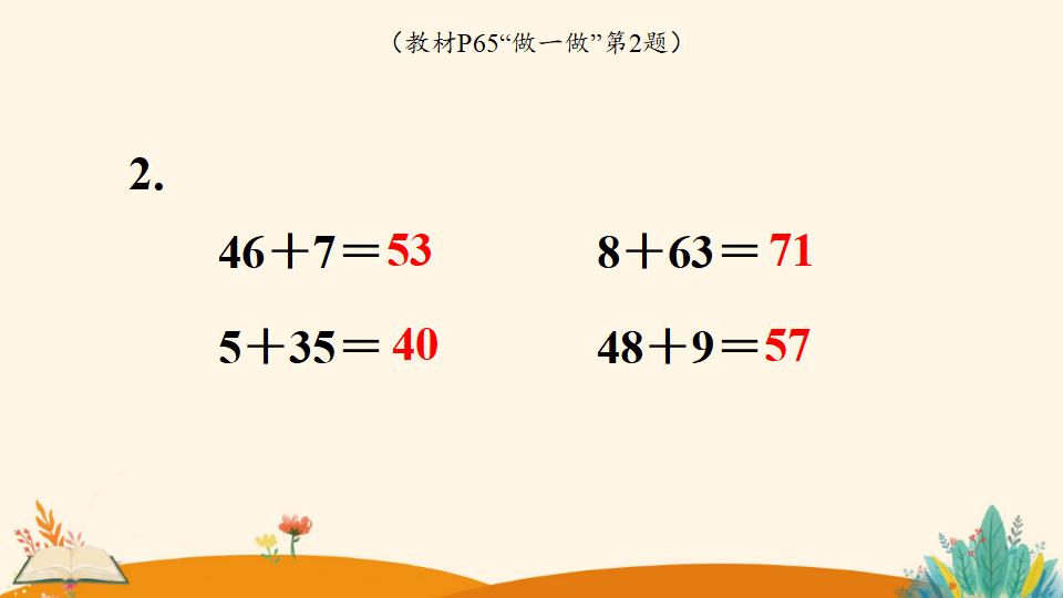 一年级下册数学资料《   两位数加一位数、整十数（2）》PPT课件（2024年人教版）共13页