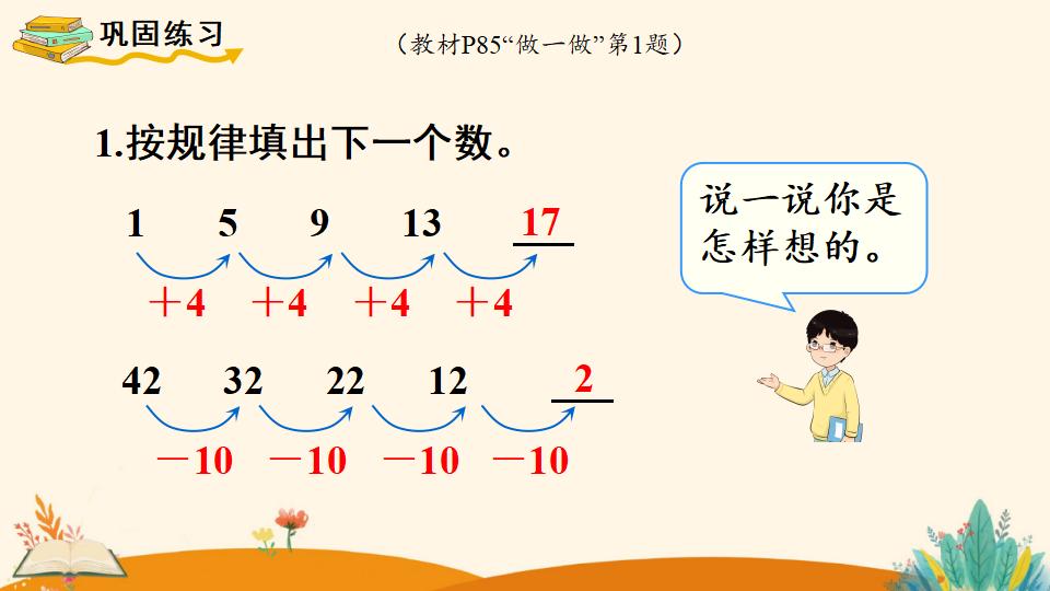 一年级下册数学资料《找规律（2）》PPT课件（2024年人教版）共17页