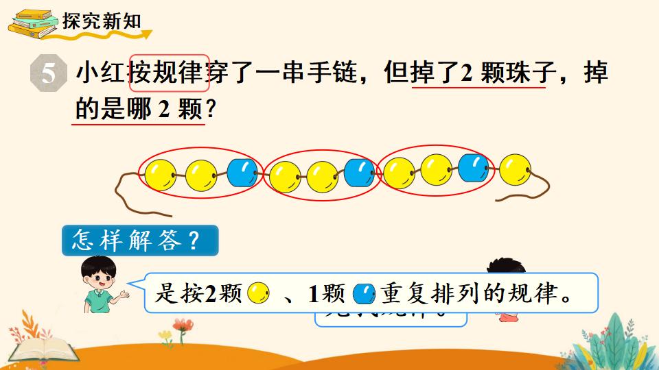 一年级下册数学资料《找规律（3）》PPT课件（2024年人教版）共13页