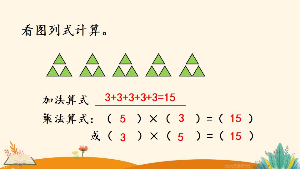 二年级上册数学资料《认识乘法》PPT课件（2024年）共25页