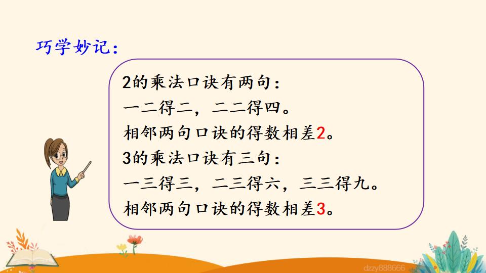 二年级上册数学资料《3的乘法口诀》PPT课件（2024年）共20页