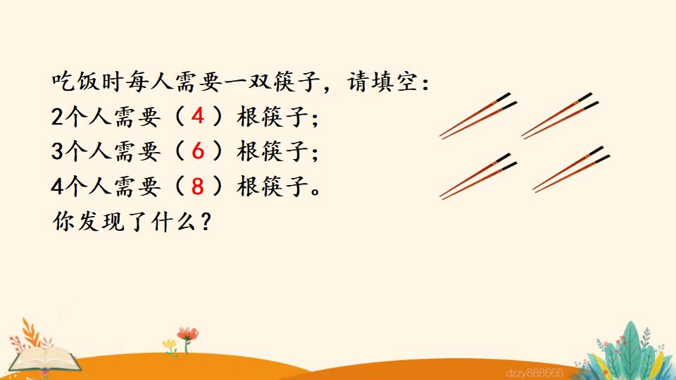 二年级上册数学资料《4和1的乘法口诀》PPT课件（2024年）共18页