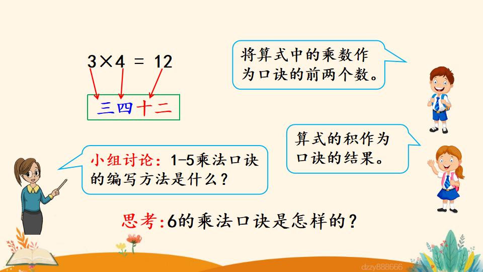 二年级上册数学资料《6的乘法口诀》PPT课件（2024年）共16页