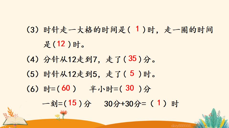 二年级上册数学资料《认识时和分》PPT课件（2024年）共15页