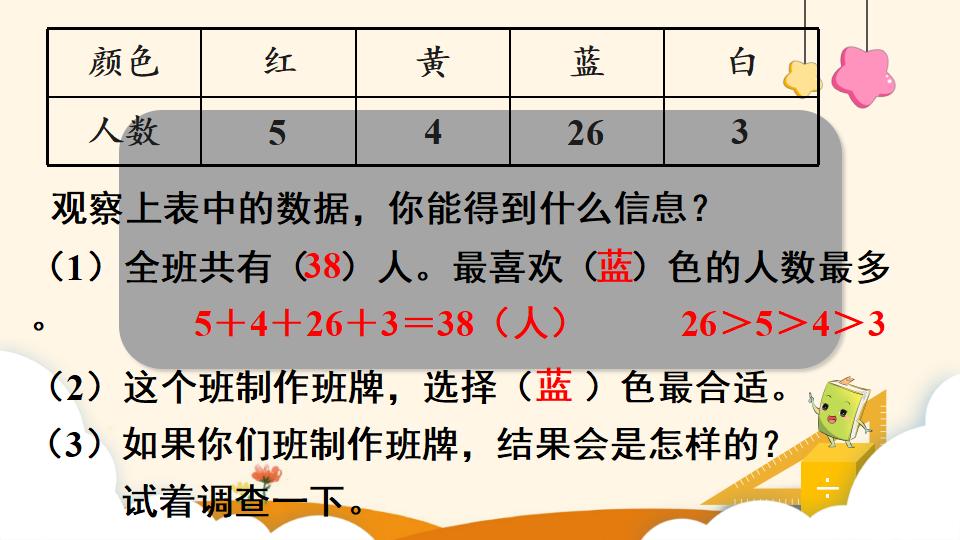 二年级下册数学资料《数据收集和整理(1)》PPT课件（2024年）共10页