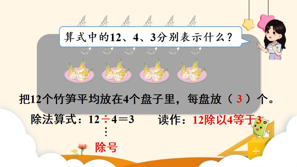 二年级下册数学资料《除法（1））》PPT课件（2024年）共15页