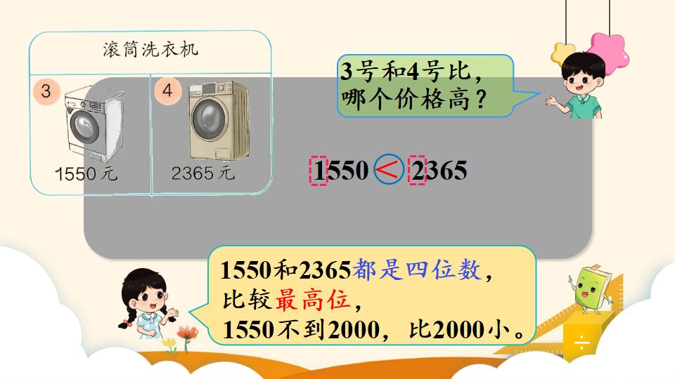 二年级下册数学资料《10000以内数的大小比较》PPT课件（2024年）共13页