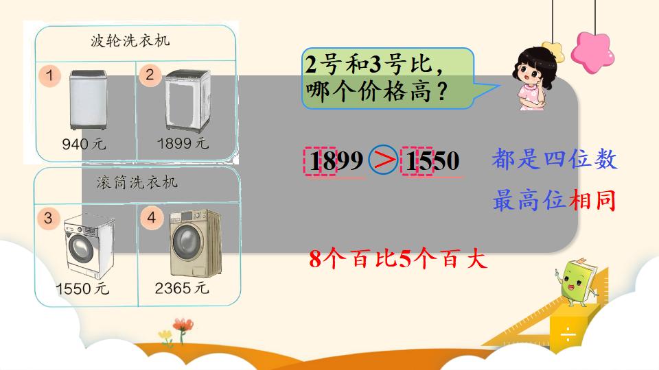 二年级下册数学资料《10000以内数的大小比较》PPT课件（2024年）共13页