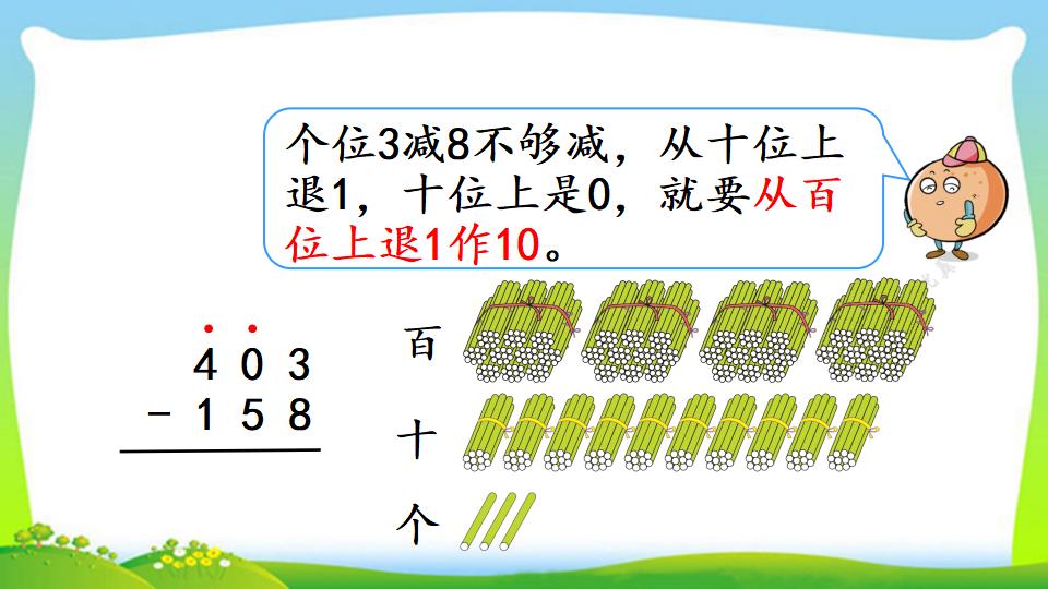 三年级上册数学资料《三位数减三位数（2））》PPT课件（2024年）共17页