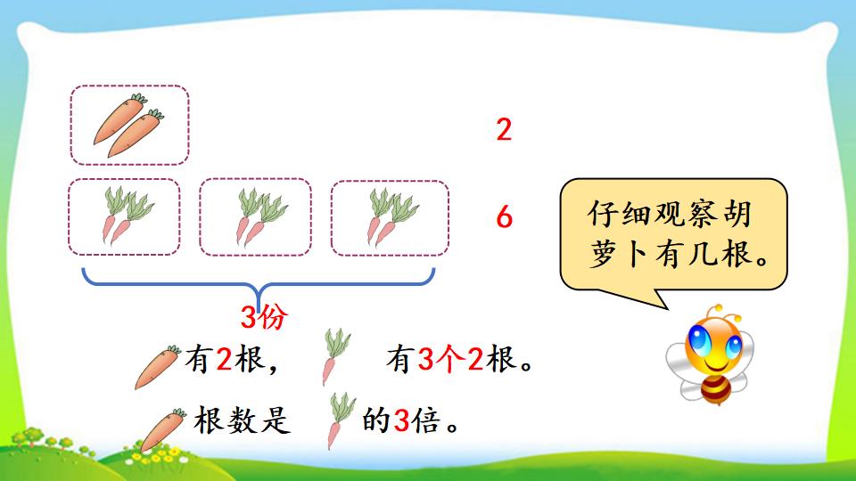 三年级上册数学资料《倍的认识》PPT课件（2024年）共12页