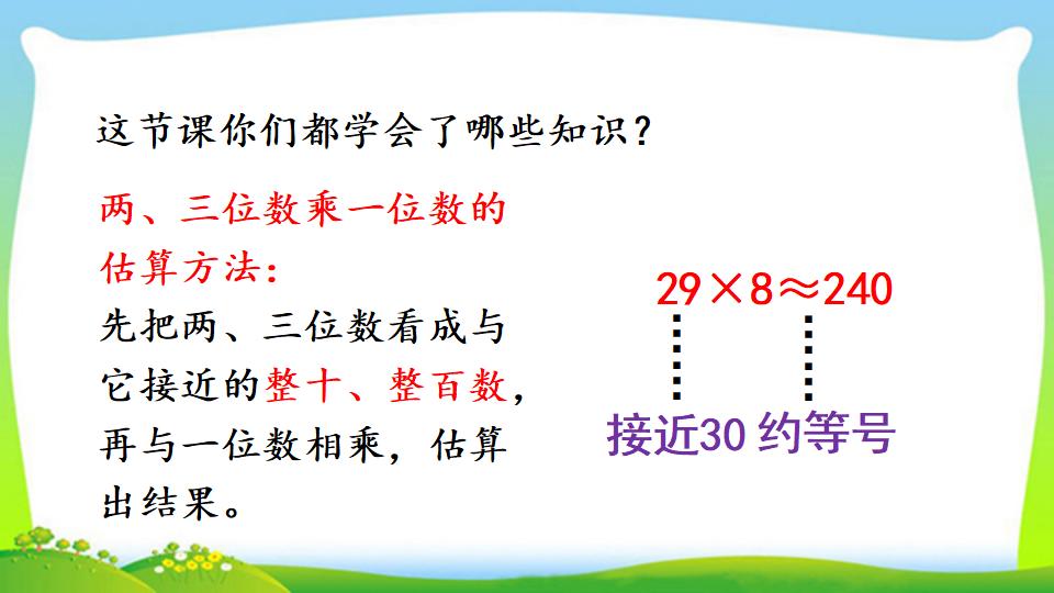 三年级上册数学资料《用估算法解决问题》PPT课件（2024年）共14页