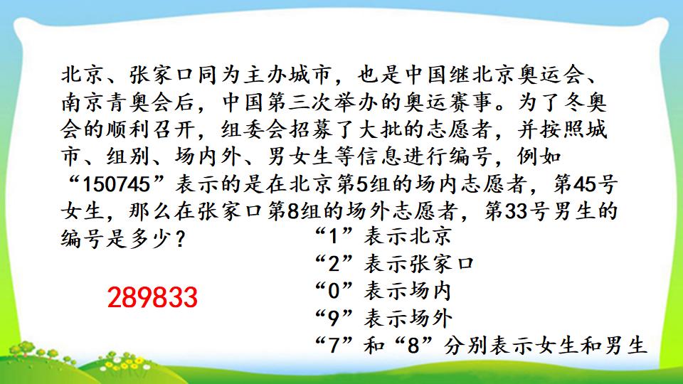 三年级上册数学资料《数字编码》PPT课件（2024年）共11页