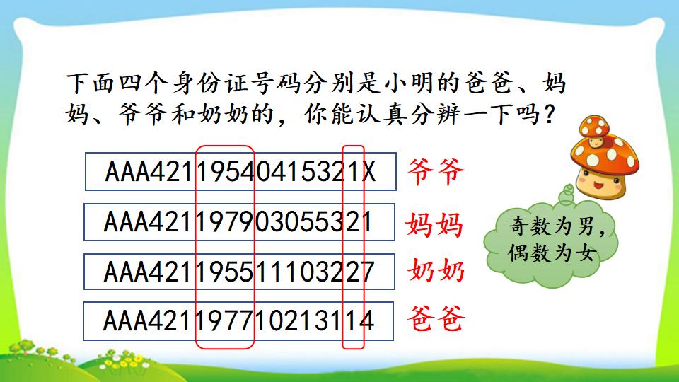 三年级上册数学资料《数字编码》PPT课件（2024年）共11页