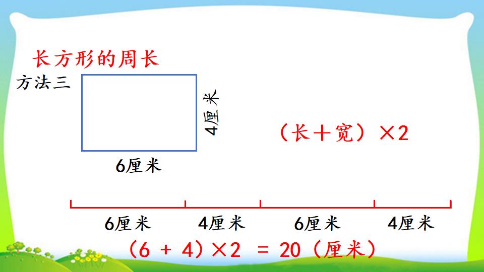 三年级上册数学资料《长方形、正方形的周长》PPT课件（2024年）共17页