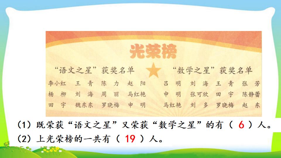 三年级上册数学资料《利用集合图解决简单实际问题》PPT课件（2024年）共17页