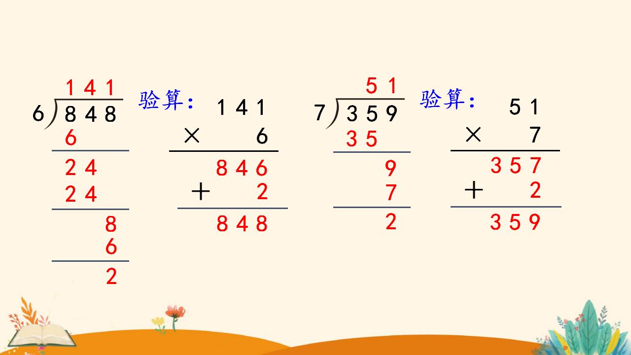 三年级下册数学资料《三位数除以一位数 （商是两位数）》PPT课件（2024年人教版）共15页