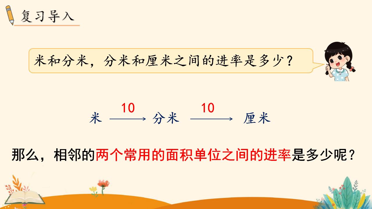 三年级下册数学资料《面积单位间的进率》PPT课件（2024年人教版）共11页