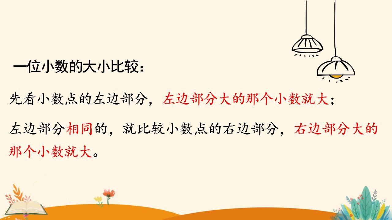 三年级下册数学资料《小数的大小比较》PPT课件（2024年人教版）共13页