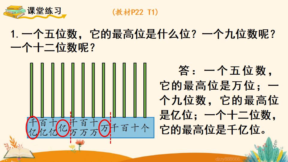 四年级上册数学资料《数的产生和十进制计数法》PPT课件（2024年）共14页