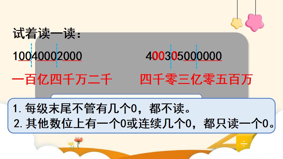 四年级上册数学资料《亿以上数的读法》PPT课件（2024年）共15页