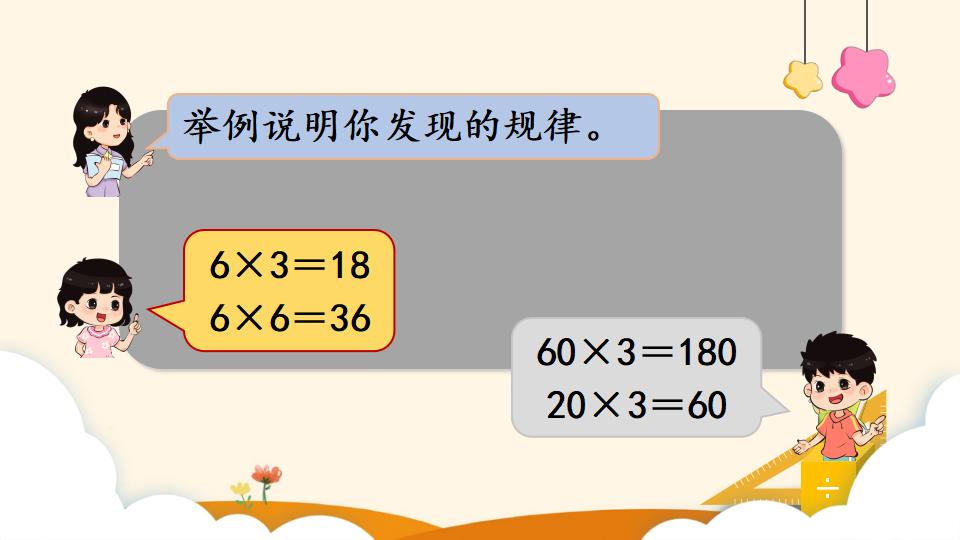 四年级上册数学资料《积的变化规律》PPT课件（2024年）共17页