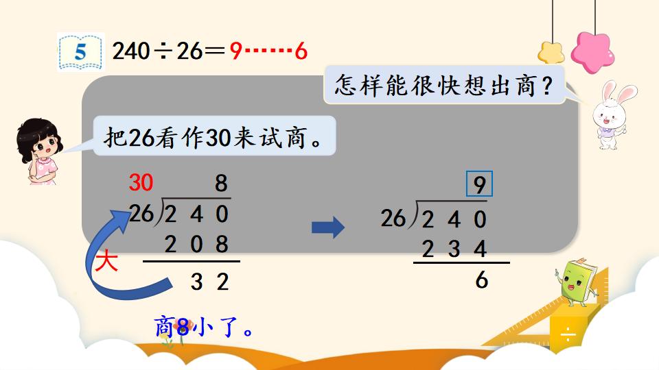 四年级上册数学资料《灵活试商 》PPT课件（2024年）共15页