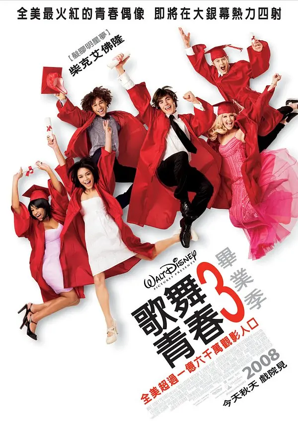 歌舞青春3：毕业季 High School Musical 3: Senior Year (2008) 电影百度网盘资源高清下载