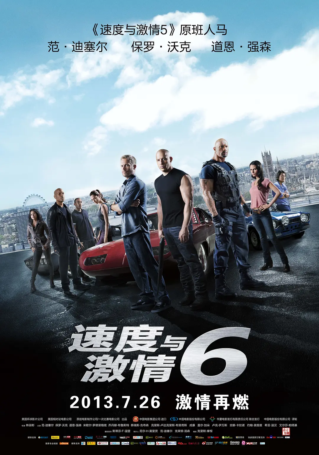 速度与激情6 Furious 6 (2013) 电影百度网盘资源高清下载